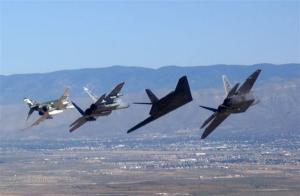 F4 Phantom- F15 Eagle- F117 Nighthawk- F22 Raptor